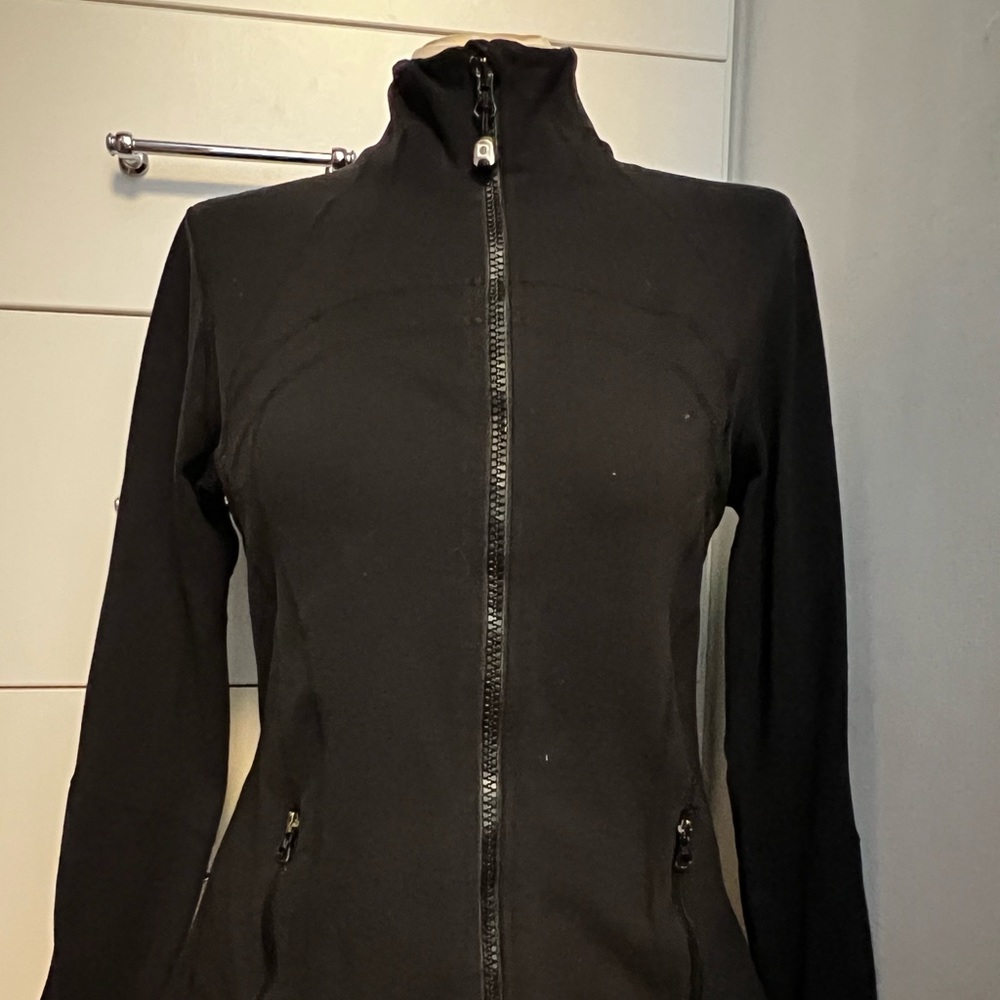 Size 12 Black Original Style Define Jacket - fitted, full zip